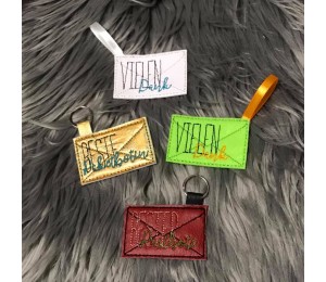 Stickdatei ITH - Umschlag & Anhänger Brief